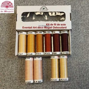 Kit de soie &eacute;ventail "Art D&eacute;co"